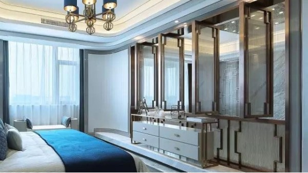 最美新中式，將不銹鋼裝飾運用到極致！